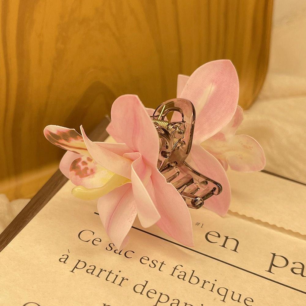 Vacation Style Artificial Flower Hairpin Cloth Bohemian Style Hair Clip Flower Hair Clip  Holiday