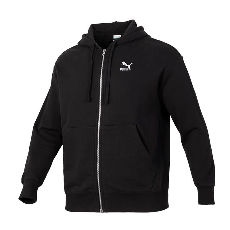 

Puma Comfortable Casual Sports Zip Long Sleeve Jacket Unisex Jackets Black 626106-01 XL