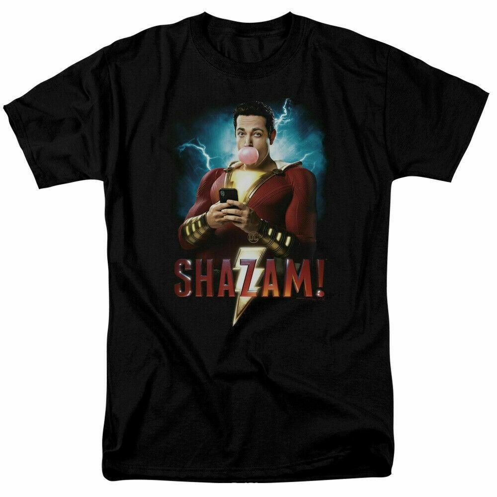 26 Shazam Blowing Up T Shirt Licensed Comic Book Captain Marvel Tee Black Unisex T-Shirt M
