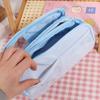 Multilayer Y2K Star Stationery Bag Handheld Desktop Storage Korean Pencil Case Large Capacity Aesthetic Ins Pencil Pouch Student