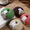 Merino Wool Yarn 3 Strand Medium Fine Hand Knitting Thread For Sweaters Hats Scarves DIY Crochet Craft Needlework Supplies And Handmade Projects