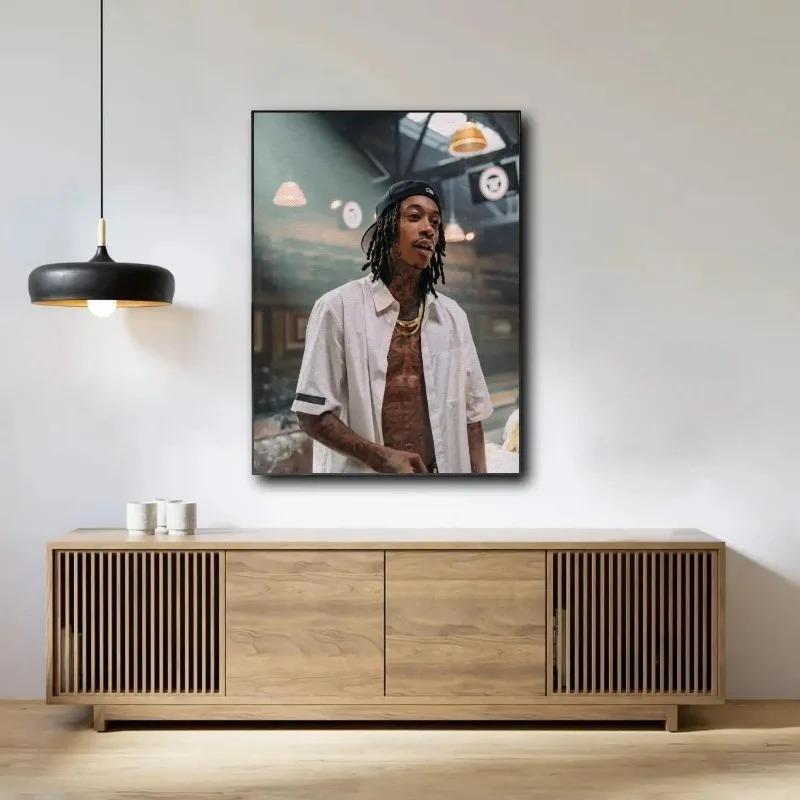 Wiz Khalifa Dekoration Kunstposter Wandkunst Personalisierbares Geschenk Modernes Familien Schlafzimmer Dekor Leinwandgemälde
