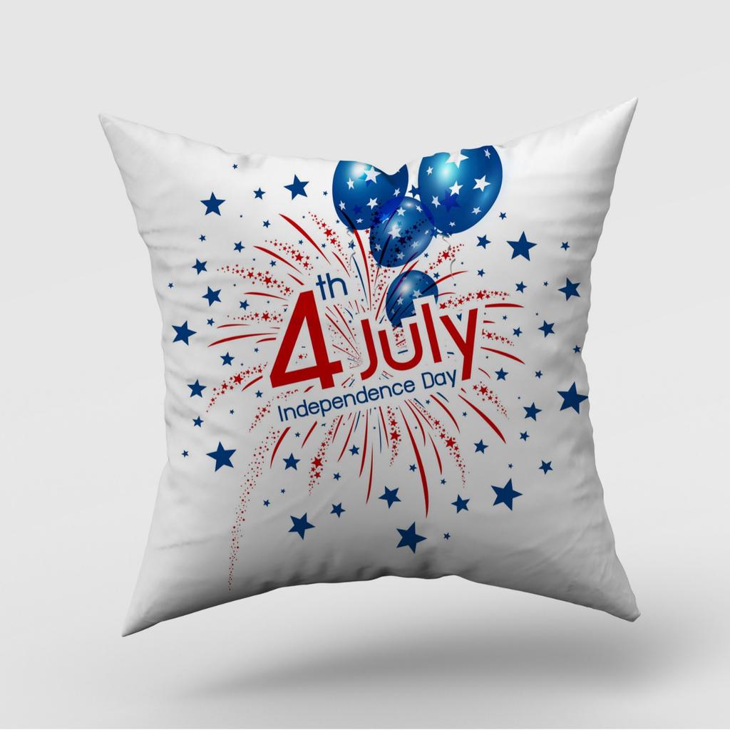 New American Independence Day Pillow Cover American Logo Outdoor Home Decoration Pillow Cushion Cover