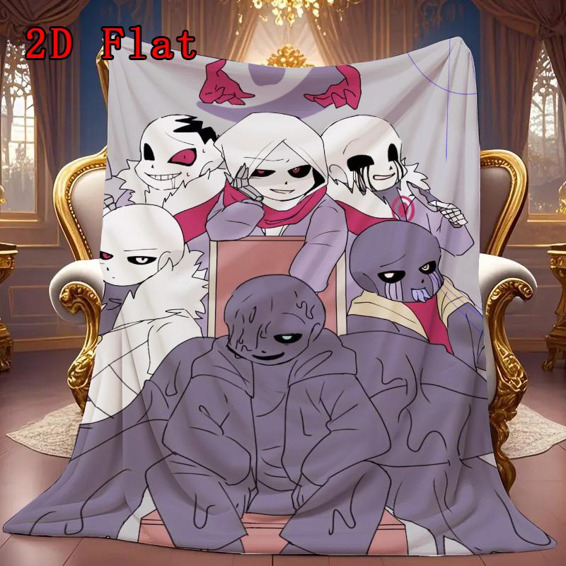 Mysterious Dungeon Anime 2D Flat Pattern Flannel Blanket High Quality All Seasons Warmth and Comfort Perfect for Christmas Gifts.