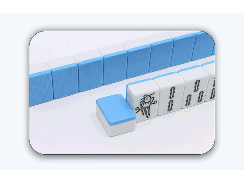 Large & Medium Hand-Rubbed Bamboo Mahjong Tiles for Home & Dorm Use