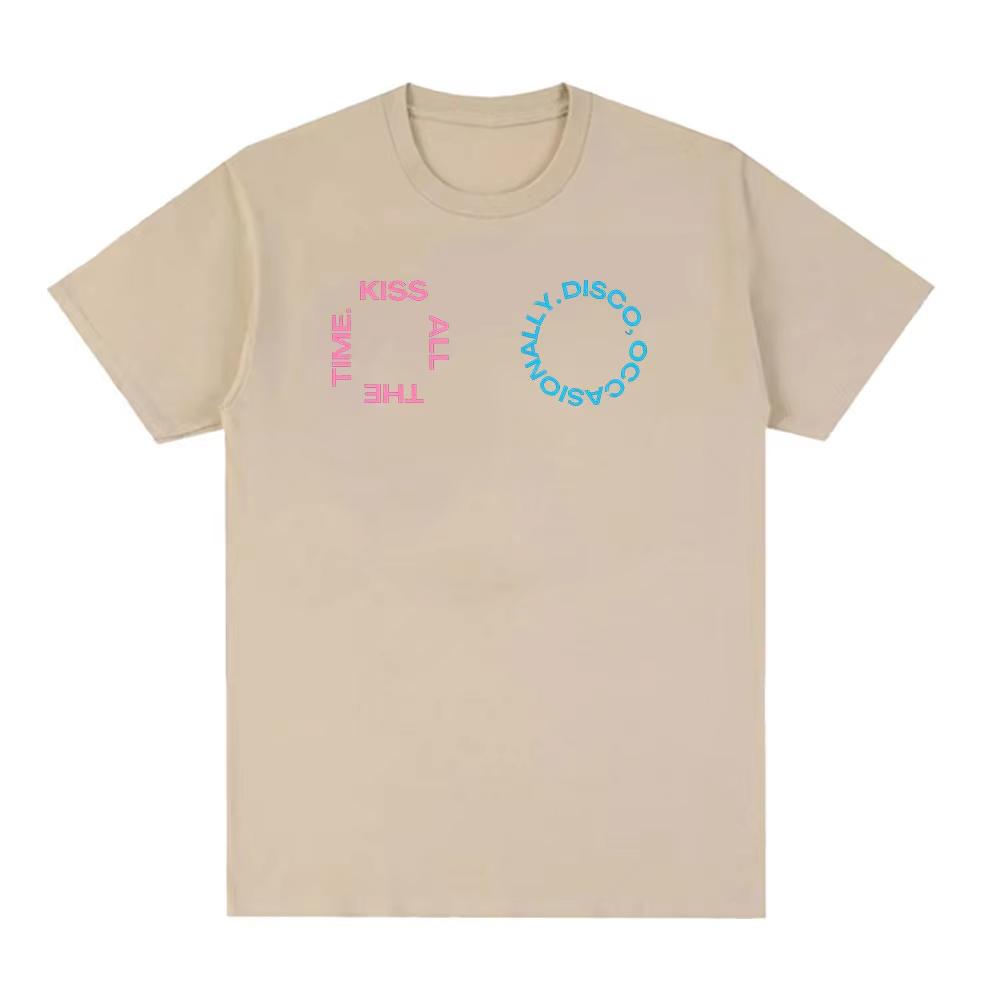 Harry Styles Tshirt Kiss All The Time Disco Occasionally Tour 2026 Printed Tshirts Men Women Harajuku Oversized Cotton T Shirt