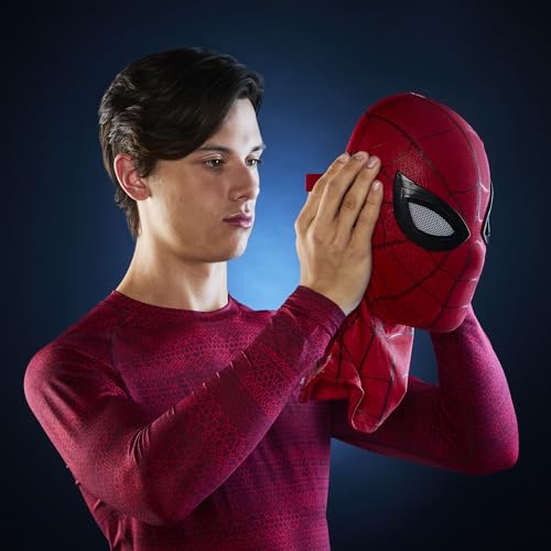 Hasbro Marvel Legends Serie „Spider-Man“: "Homecoming" Gesichtswechselnde Elektronische Maske, Premium Interaktive Rollenspielausrüstung (Erwachsene) G0633 Authentisch