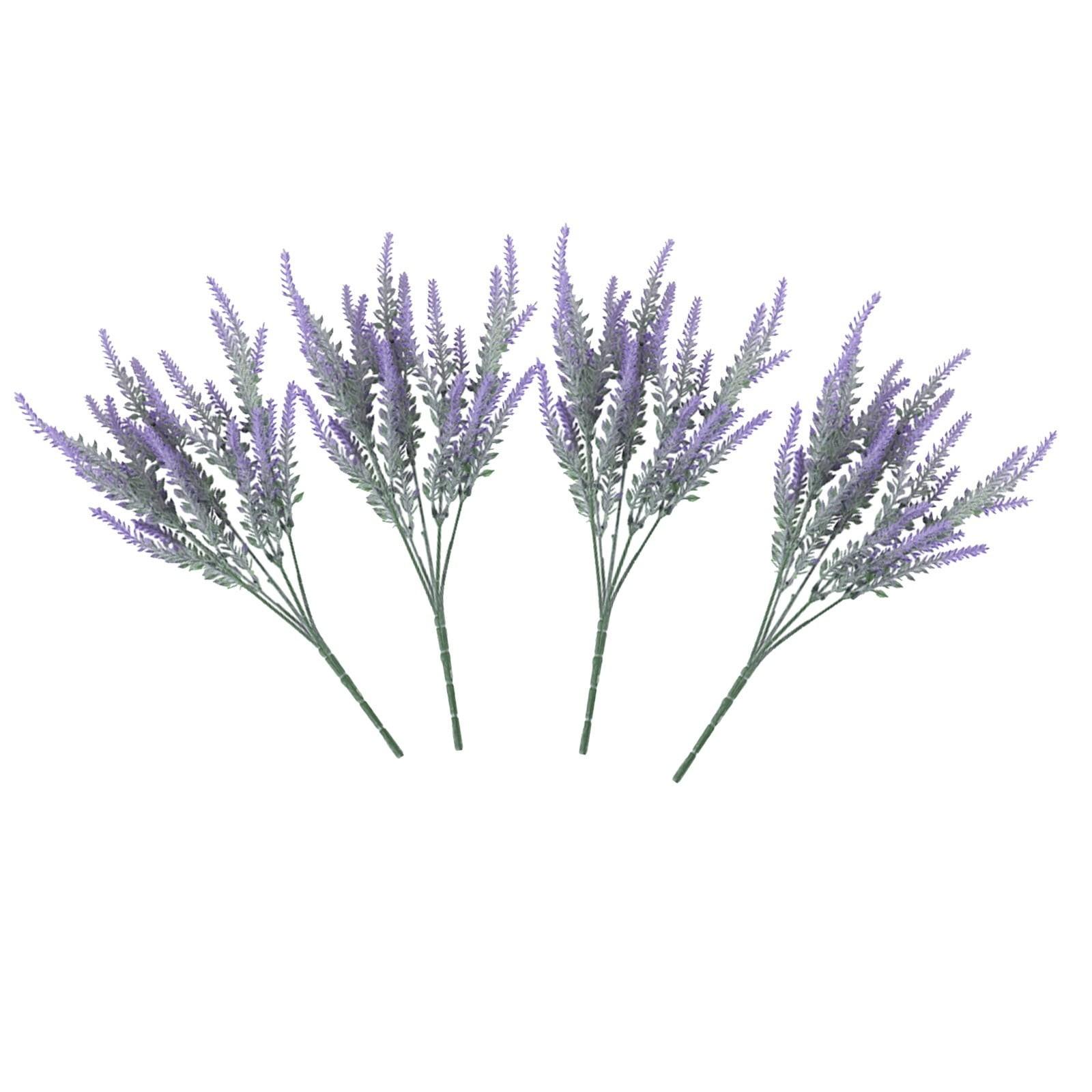 

Artificial Lavender Flowers Bouquet Realistic Faux Floral Arrangement for Home Decor. Weddings. and Events One Size