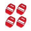4Pcs Car Door Lock Cover Stainless Steel Protector Accessories For Jeep Grand Cherokee Wrangler JK CX Gladiator Compass Renegade