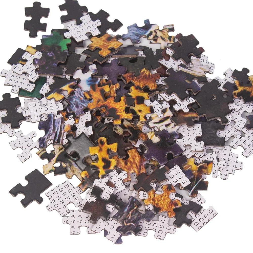 MaxRenard Jigsaw Puzzle 1000 Pieces for Adult Animal Leopard Environmentally Friendly Paper Christmas Gift Toy