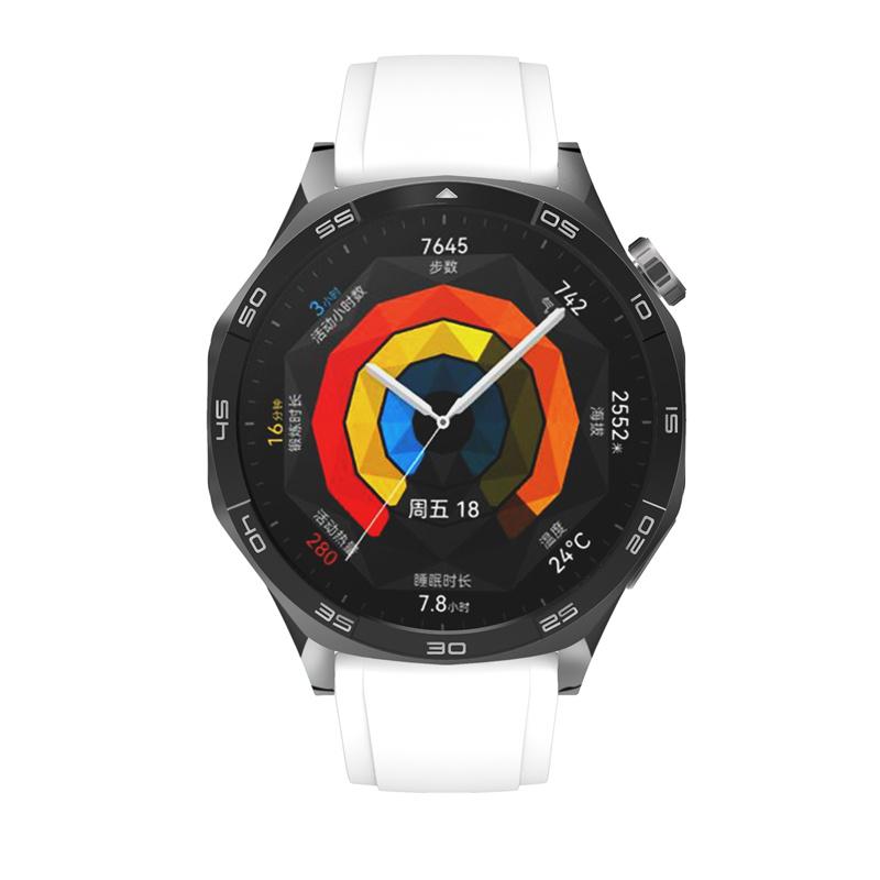 22mm Silicone Straps For Huawei Watch GT5 46 Watchband With Same Color Buckle Strap For Huawei Watch GT5 Pro 46mm