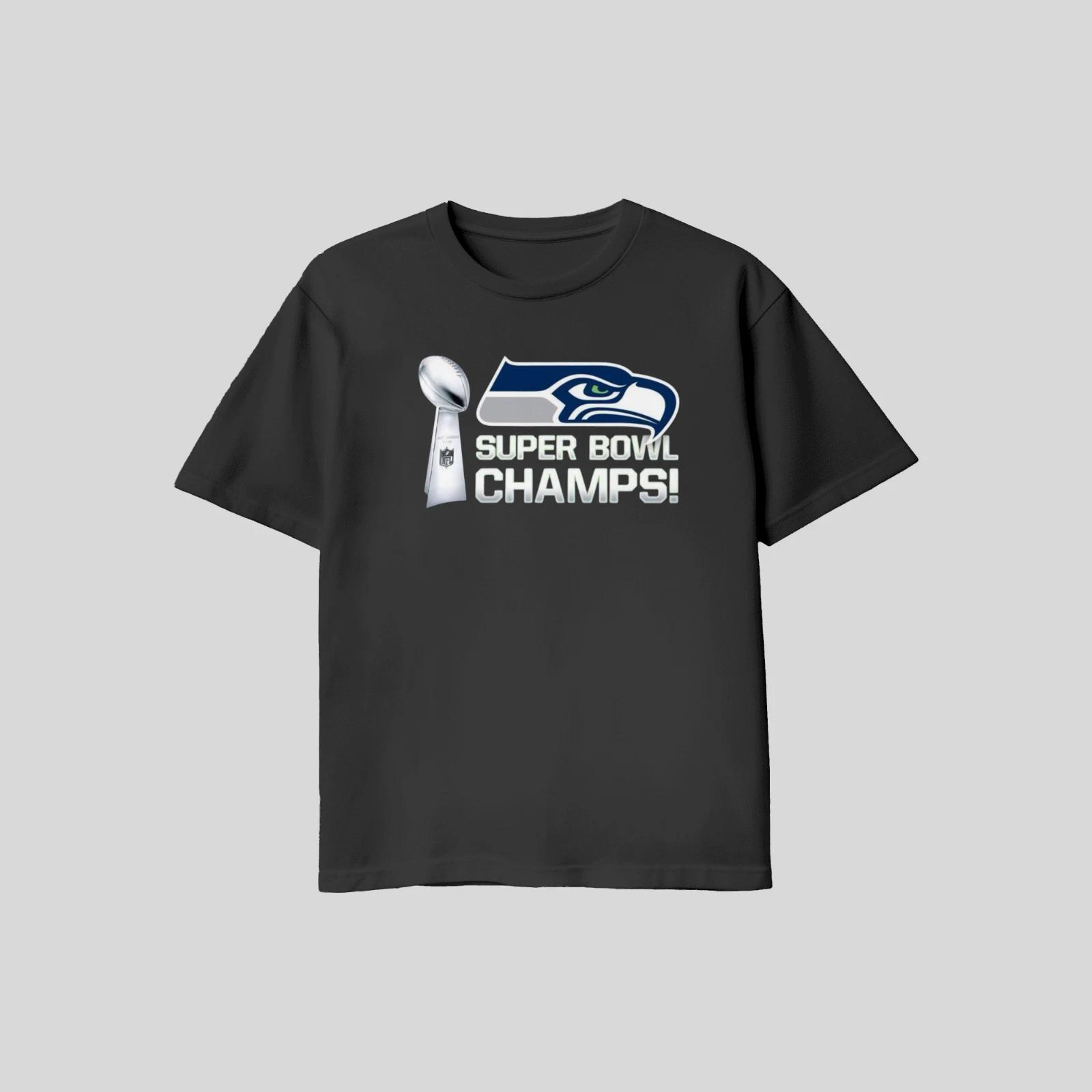 Unisex Adult Casual Graphic Seattle Seahwks Super Bowl Champion Cha... XXXXL