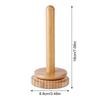 Handmade Wooden Yarn Holder Rotating Ball Thread Stand with Storage Base Desk Organizer for Knitting Crochet