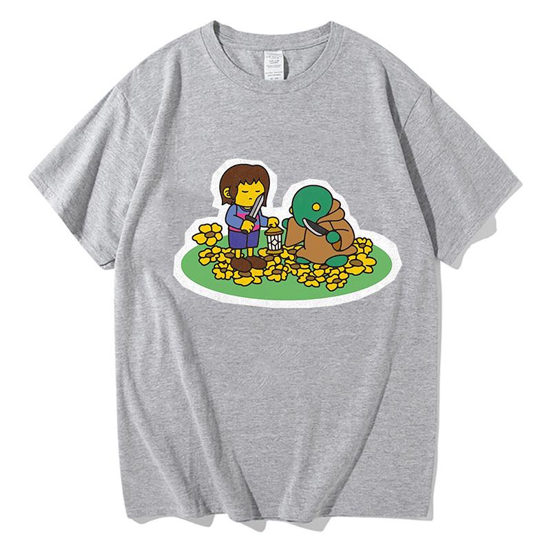 HuUnisex and Tonberry Vintage TShirt Funny Meme Graphic Tee Aesthetic Shirt Unisex 90s Y2K Style Harajuku Pure Cotton Tops Clothes