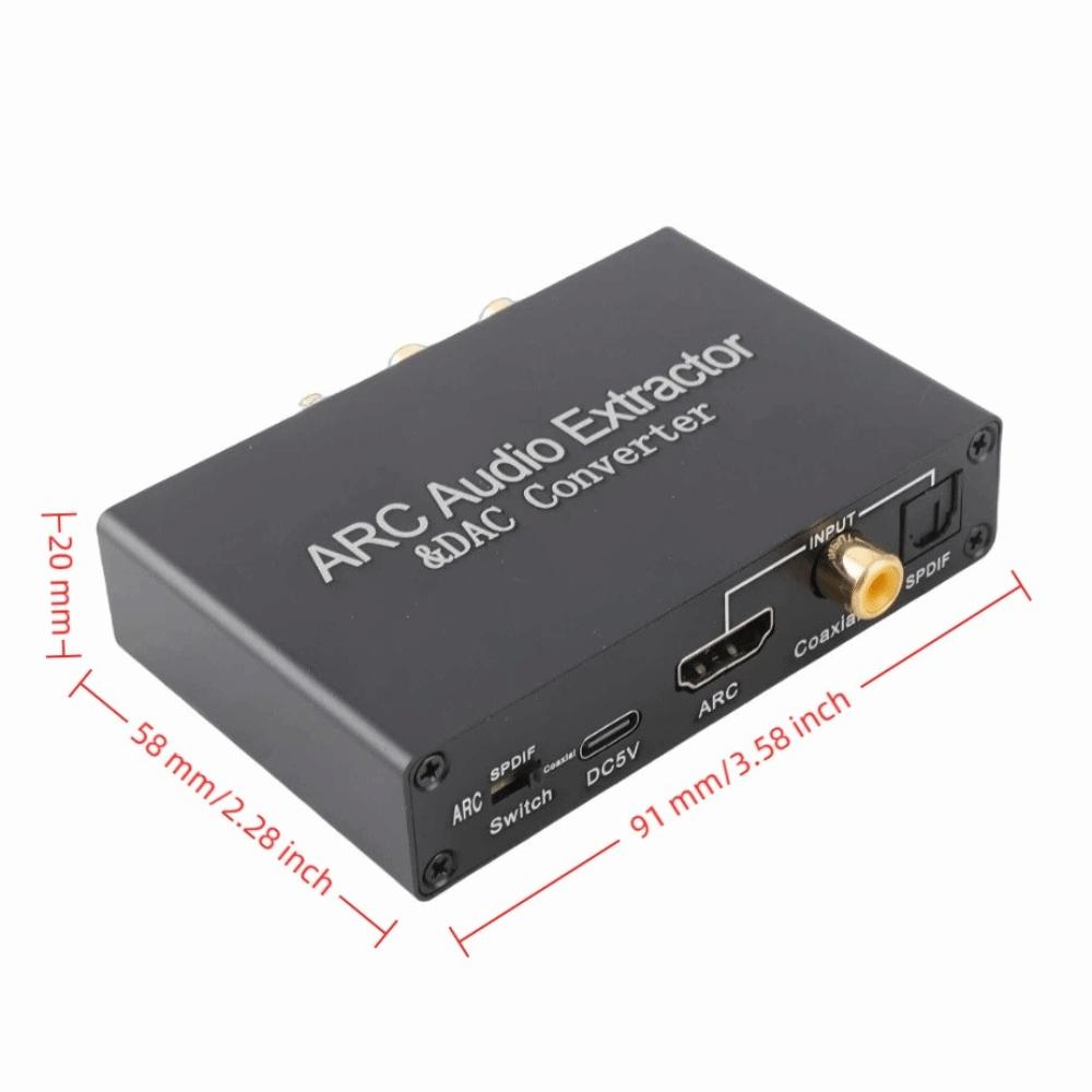 Supports ARC/ Optical/Coaxial Input Switching Digital Analog Sound Converter for PS4