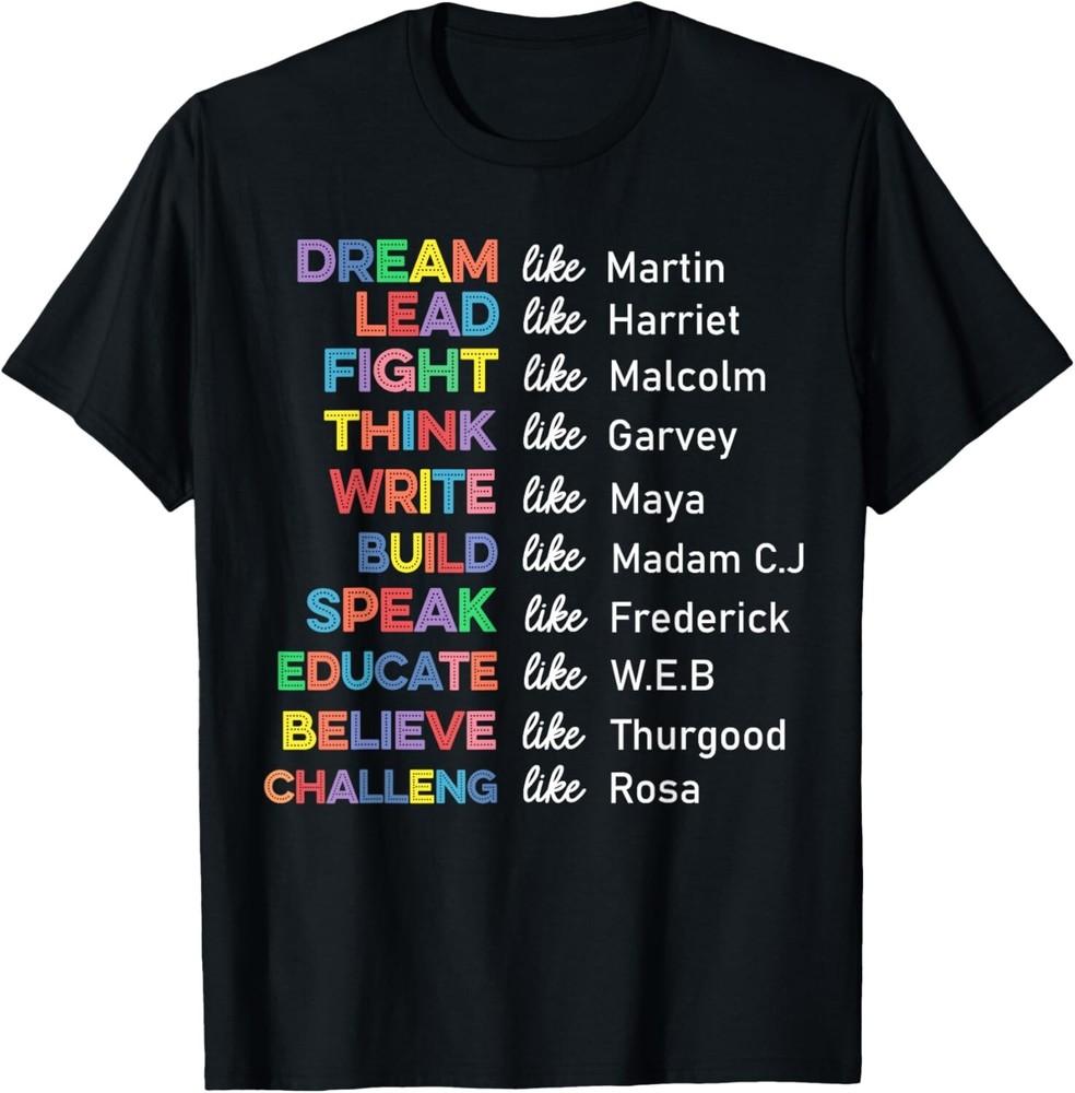 

Лидеры Месяца черной истории Мужская/женская футболка Месяца черной истории унисекс XL