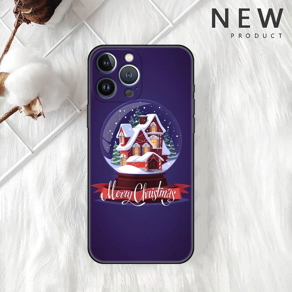 Merry Christmas Case For Apple iPhone 14 Pro Max 13 11 12 Mini SE 7 8 Plus X XS 6 6S Silicone Shell Phone Cover Soft TPU Funda