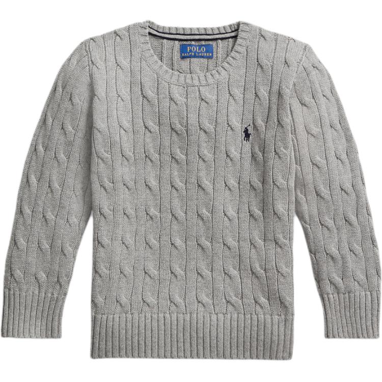 

Polo Ralph Lauren Ribbed Knit Cuff Crew Neck Long Sleeve Sweater Kids sweater CWPOSWEY6820334-250 S