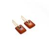 Retro Square Earrings, Ear Buckles, High-End Sense White Atmosphere Exaggerated Personality Temperament Earrings