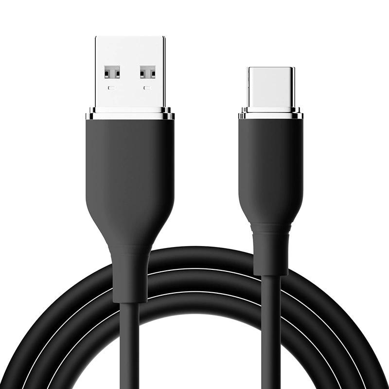 Factory 5A PD Fast Charging Liquid Silicone Type-C PVC Jacket USB Cable 1/2/3M Mobile Phone Flex iPhone for for