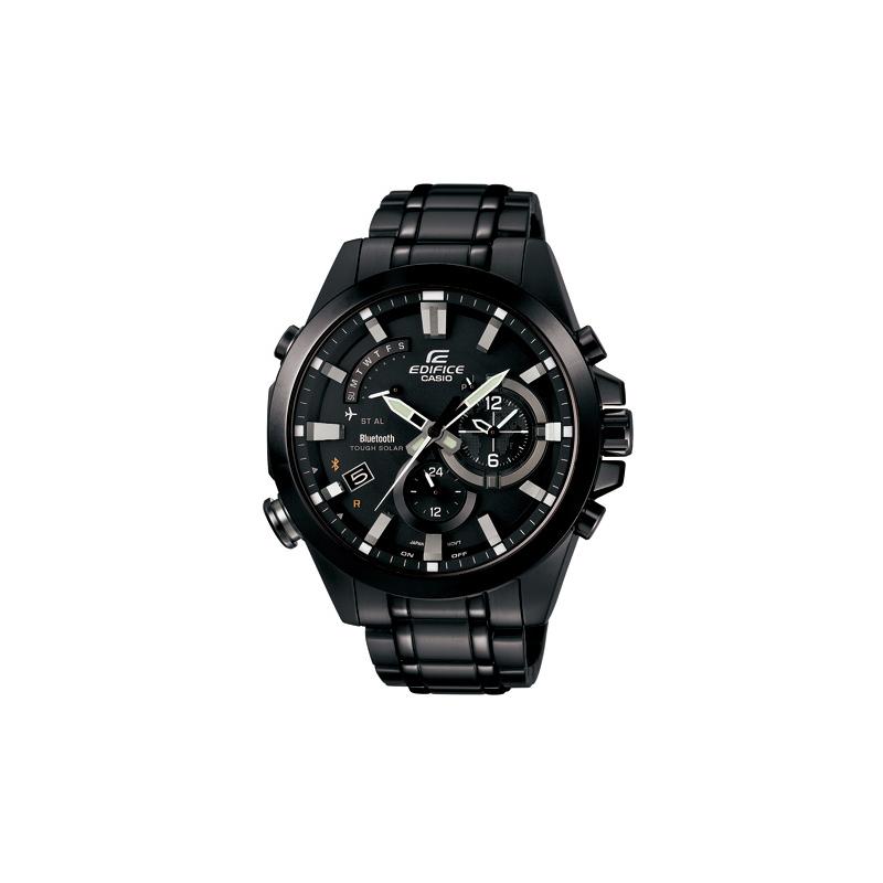 

Casio EDIFICE Series Simple Business Casual Date Display Sports Waterproof Solar Quartz Movement Stainless Steel Strap Japanese and EQB-510DC-1A чорний