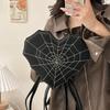 Street Wind Love Embroidery Thread Messenger Bag Personalized Spider Web Women's Bag Multi-functional Double Shoulder Messenger Bag