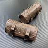 Motorcycle Cruiser Tool Bag Fork Barrel Shape Handlebar Front Fork Bag Brown For Motorcycle Pannier Saddle Bags Tools