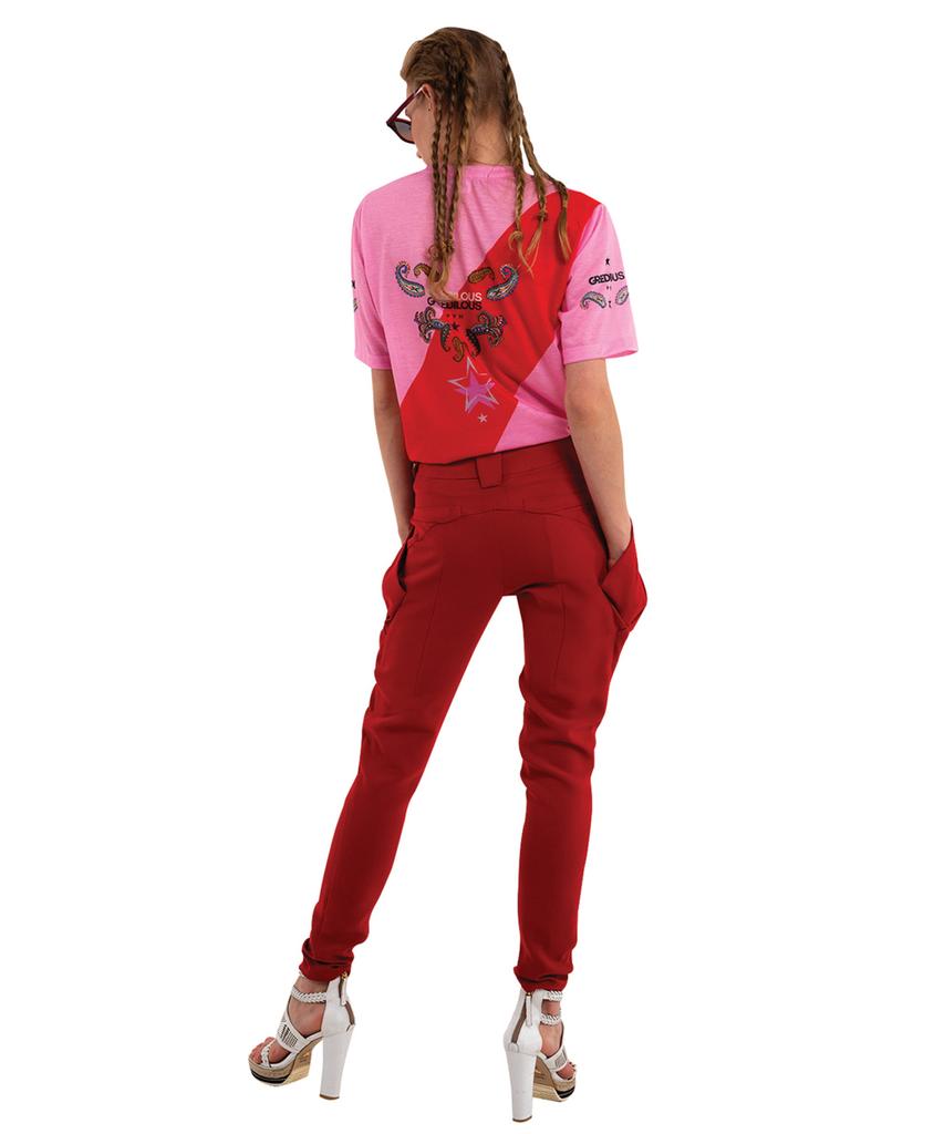 GREEDILOUS Pitch Diagonal Line T-Shirt