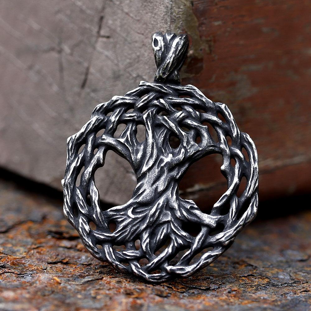 2024 Новый Дизайн Подвеска из Нержавеющей Стали Викинг Древо Жизни Подвеска Корень Дерева Для Мужчин Ювелирные Изделия
