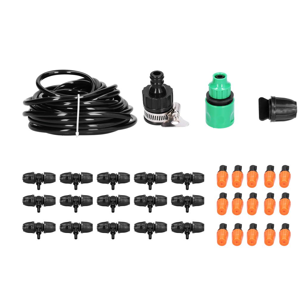 Automatic Watering System Atomizing Mist Sprinkler Nozzles 8 11 Hose Set for Garden Lawn Patio