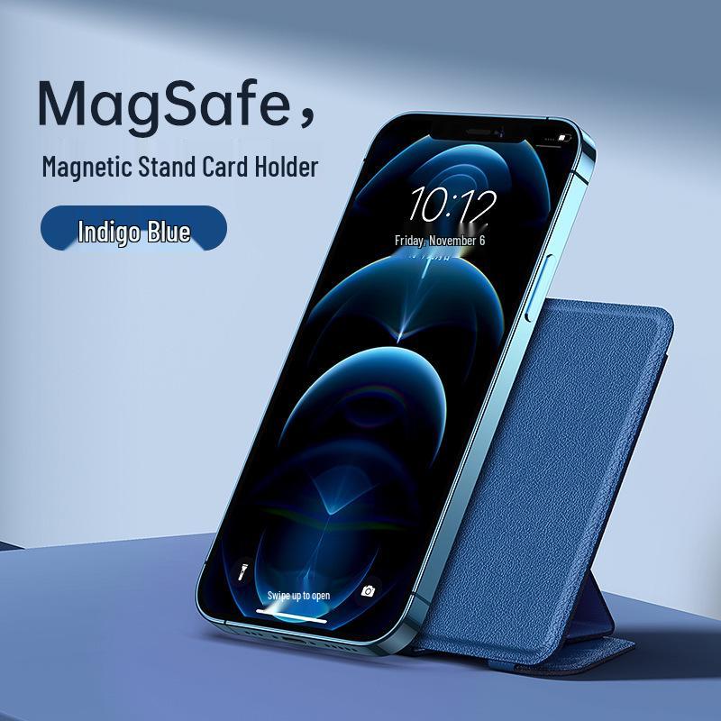 MagSafe Leather Magnetic Card Holder Clip for iPhone 13/14/15/16/17