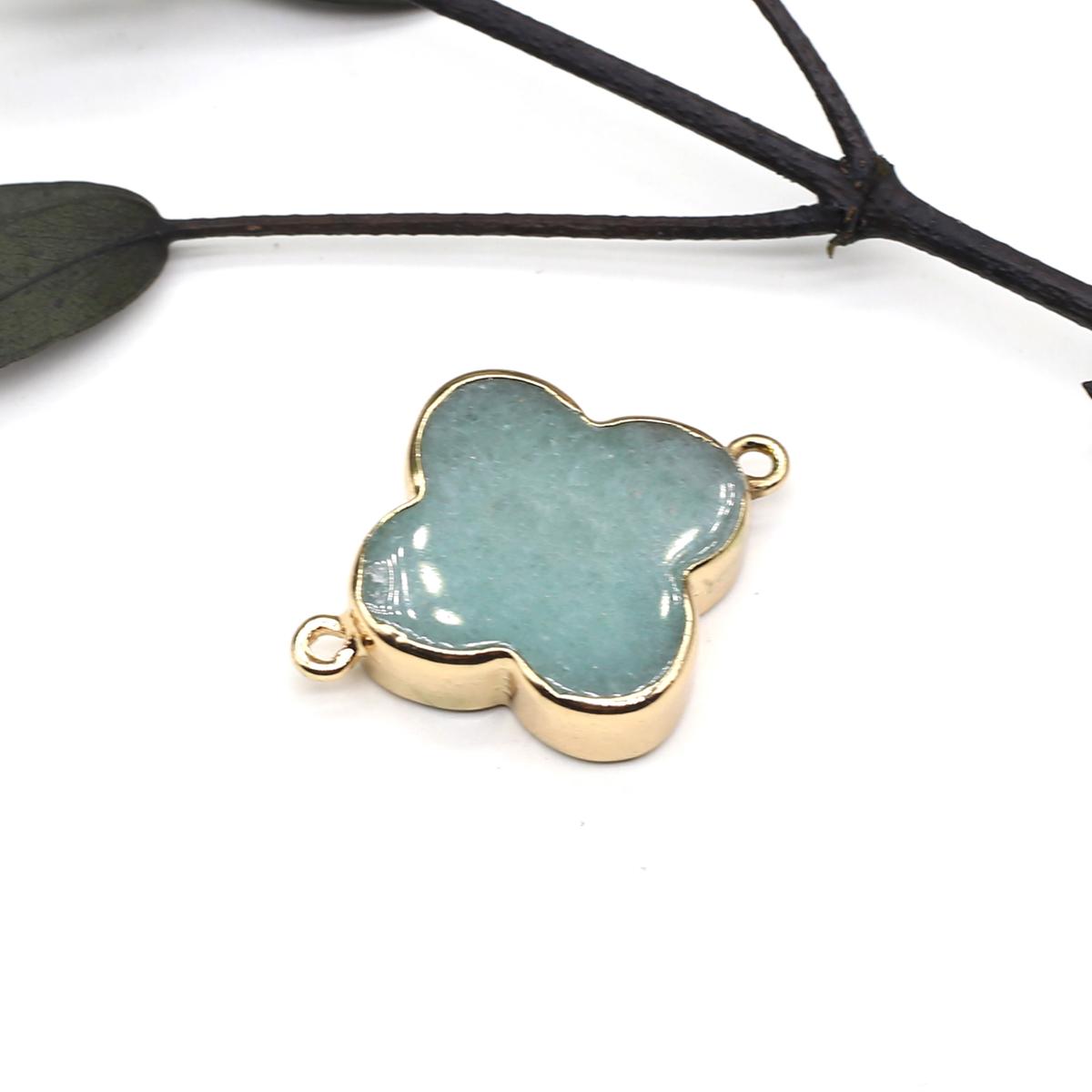 

Разъем для ожерелья, натуральный камень лазурит/лабрадорит, четырехугольный разъем для изготовления ювелирных изделий, аксессуар для браслета «сделай сам», ожерелье 24x24mm