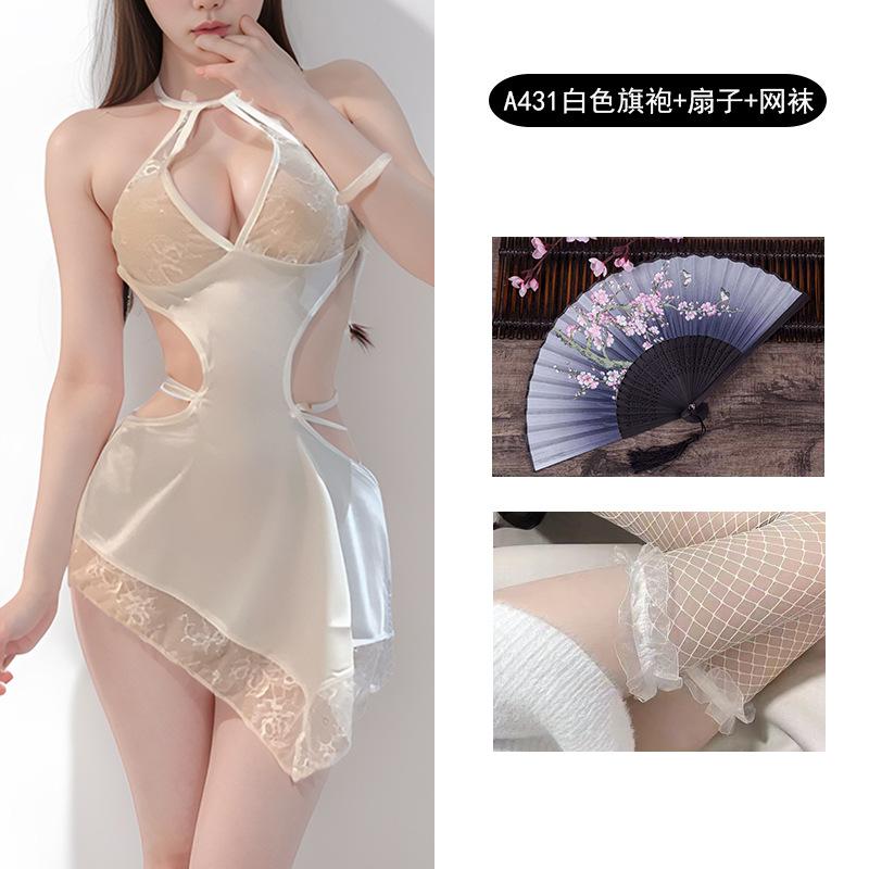 Sexy Sex, Neck-hanging Water Drop Milk, Home Flirting, Temptation, Waist and Thin Cheongsam