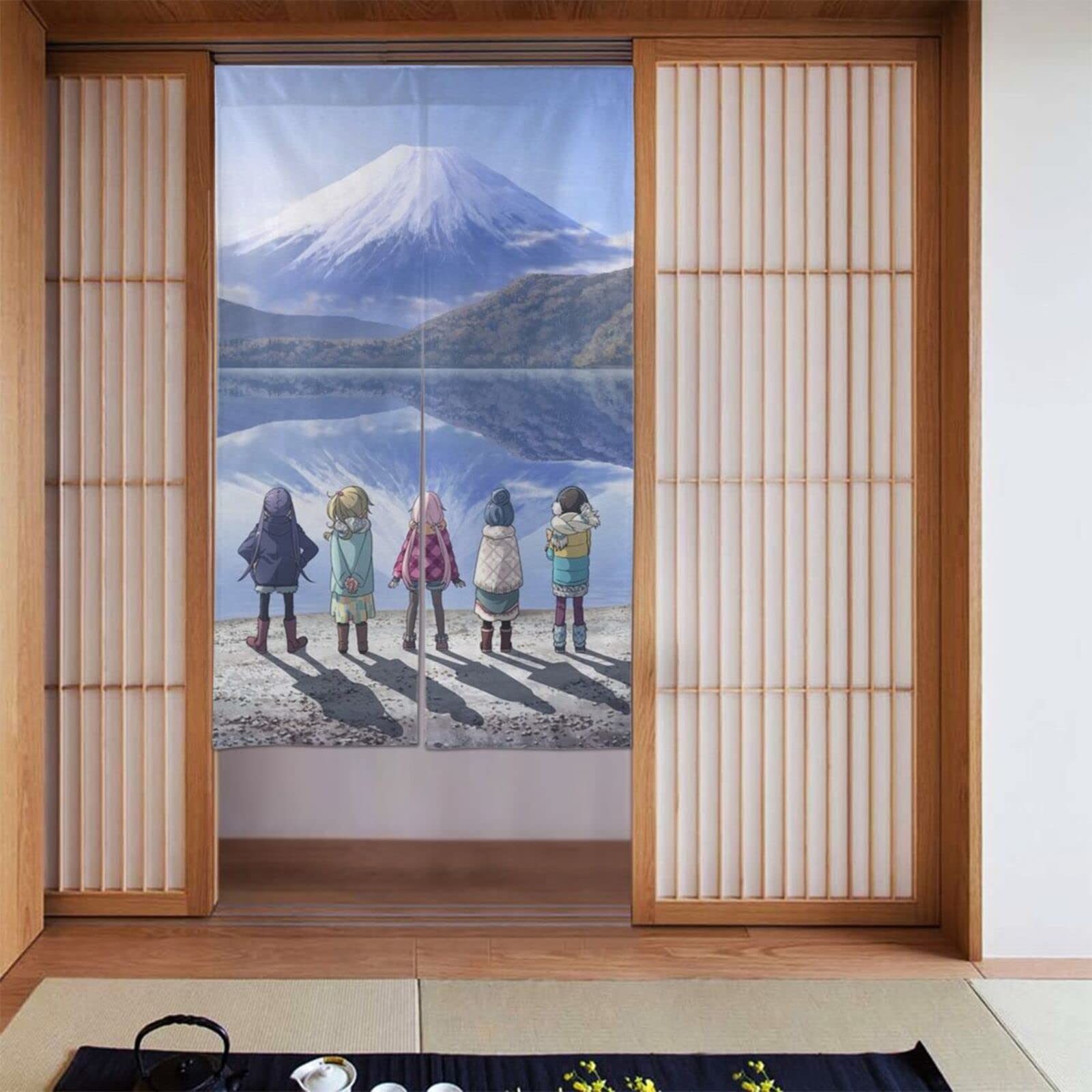 

Норэн Подходит для Всех Легко для Жизни и Комнаты Yurucamp Занавеска, Сезоны, Установка, Прихожие, Спальни, Ванные комнаты, Ванны, Комнаты,