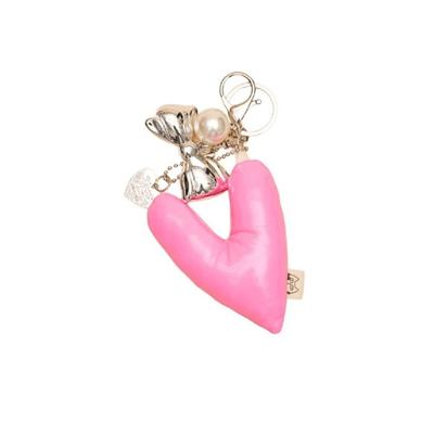 MOSSGARDEN1919 Boku Boku Padded Keychain Padded Heart (Pink)