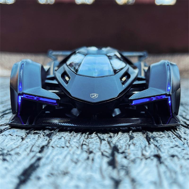 1/22 Lamborghini V12 Vision GT Gran Turismo Alloy Concept Model sportovního auta tlakově lité kovové simulace modelu autíčka Zvuk a světlo Dětský dárek