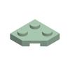 10 Peças 26601 Placa de Cunha 2x2 Canto Chanfrado Bloco Moc Compatível com Tijolo DIY Brinquedo Infantil Peça de Montagem