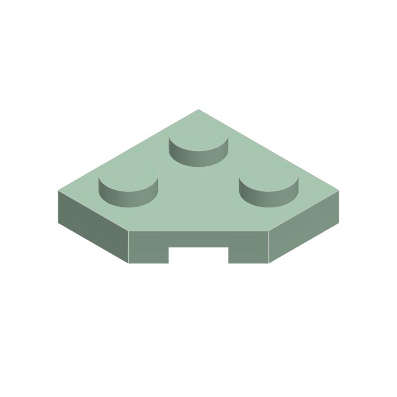 10 Peças 26601 Placa de Cunha 2x2 Canto Chanfrado Bloco Moc Compatível com Tijolo DIY Brinquedo Infantil Peça de Montagem