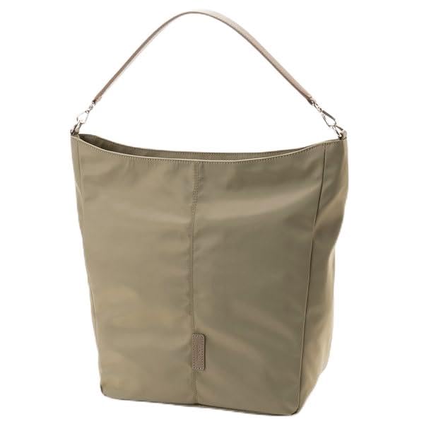 Shoulder Twill Curved Size Beige [Isaac] Bag, Nylon, Shoulder, M, (26)