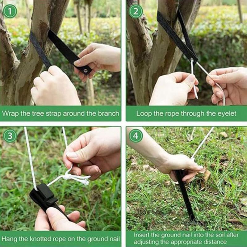 Windproof Tree Belt Anti-Hurricane Stereotyped Nylon Fixed Strap Good Support Newly Planted Branch Belt Yard Accessory
