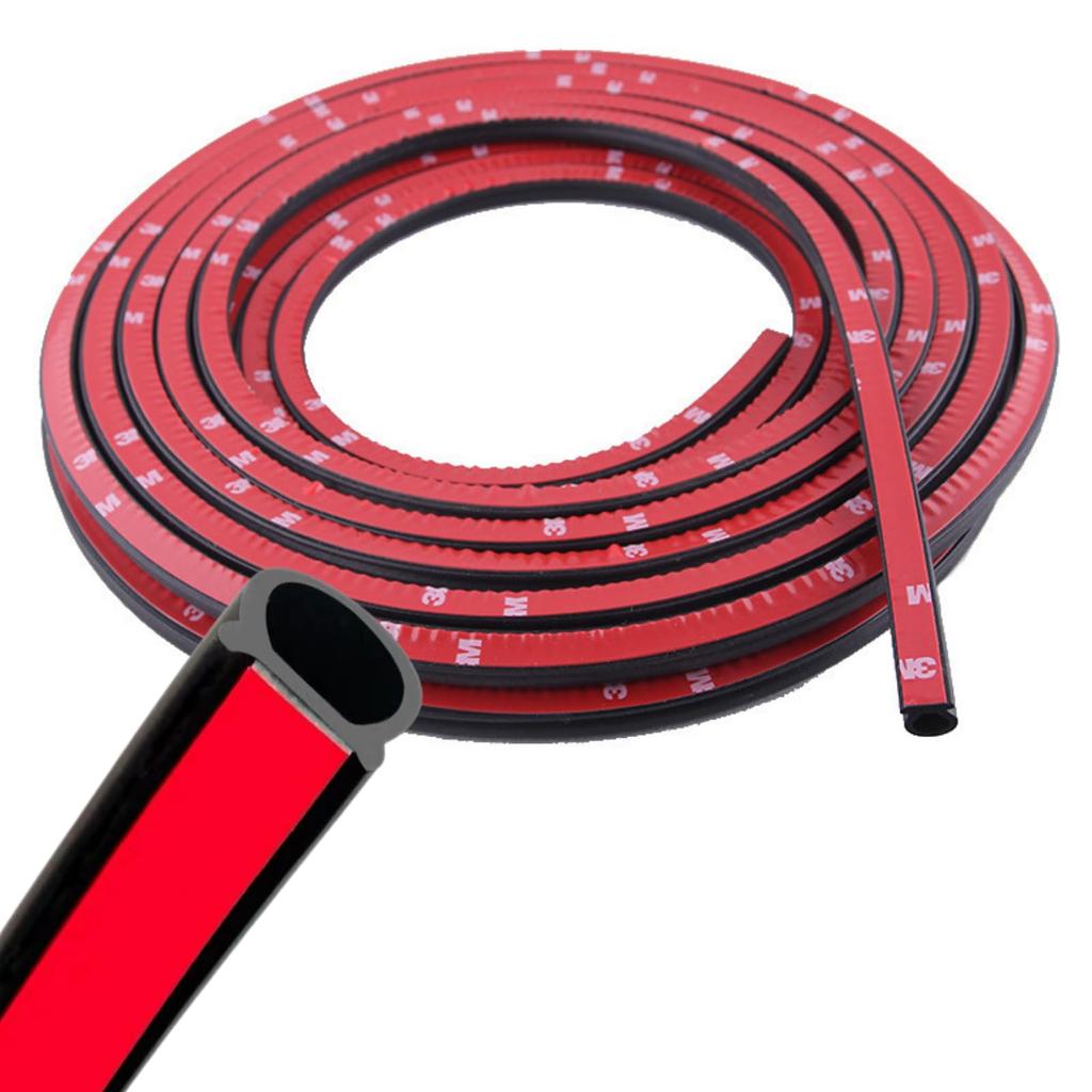 Quikaboo Weather Strip, Large D Shape, 32.8 Ft (10 M), Silent Mall, Car Door