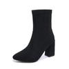 Fashion Women Slim Ankle Boots Fashion Elegant Pointed Toe Shoes Autumn High Heel Women's Short Booties 2025 New