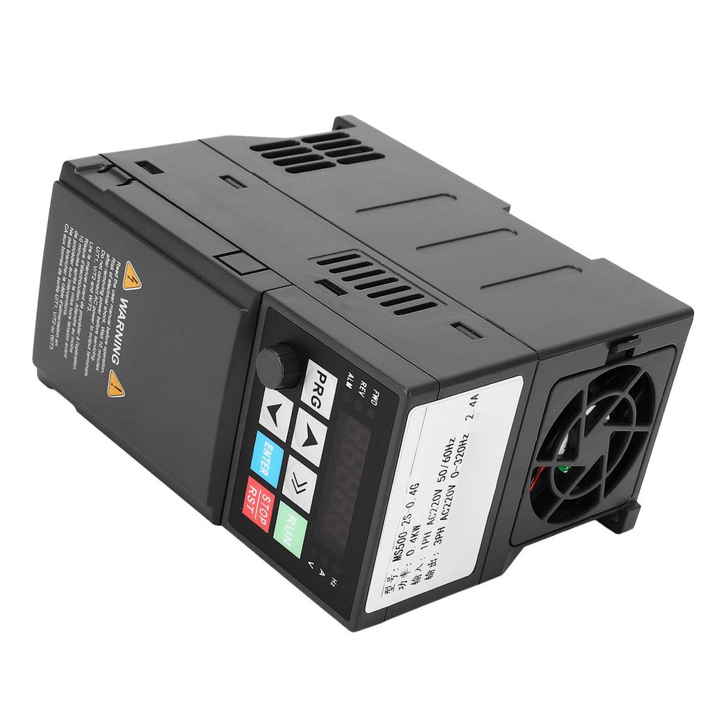 Frequency Converter 0.4KW 2.4A 1PH 220V to 3PH 220V Digital Display VFD Converter Variable