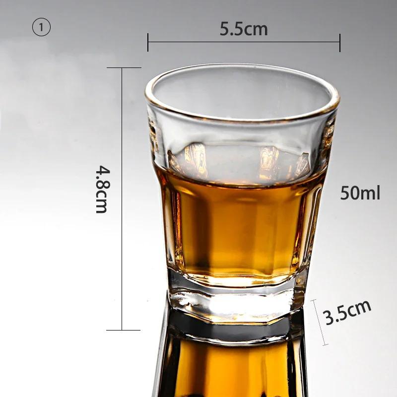 2/6/PCS Crystal Cup Shot Glass Cup Creative Spirits Wine Glass Cup Glasses Party Drinking CharmingThick BottomCup Wine Glass