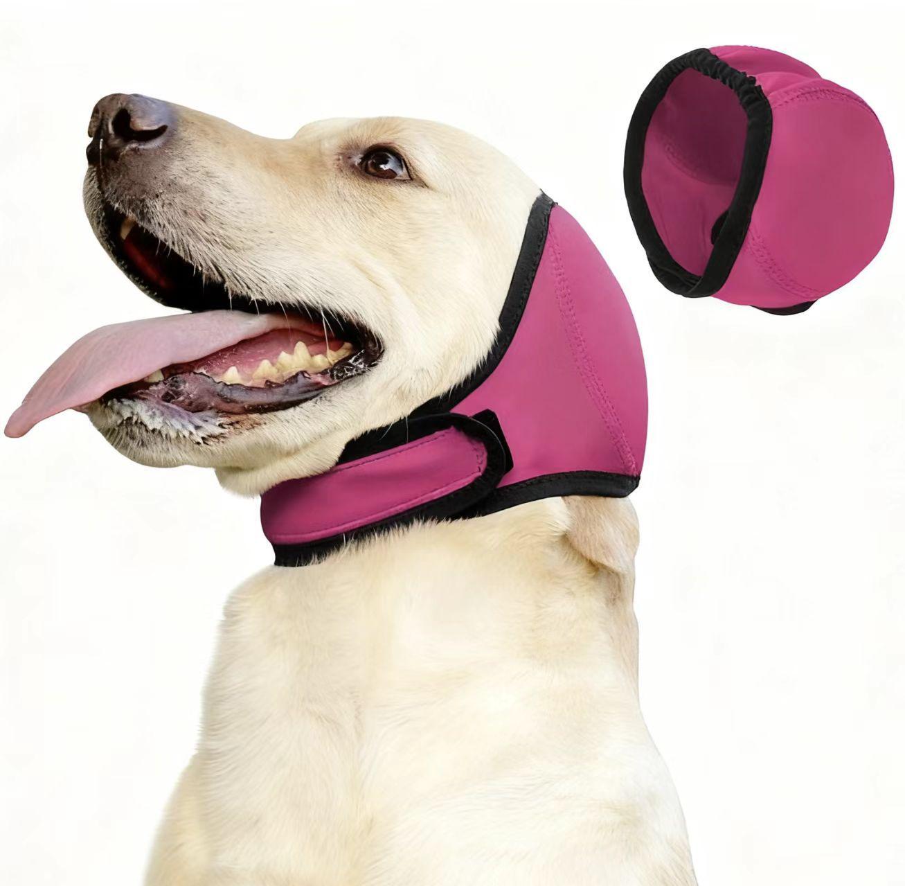 

Cross-border Equestrian Dog Wear with Anxiety-Relief Swim Ear Covers Large (45-60cm) розовый
