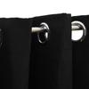 VidaXL Rideau occultant Aspect de lin avec œillets Noir 290x245 cm