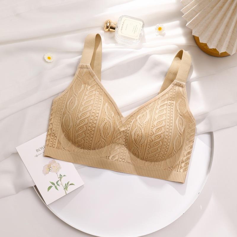 Non Marking Sports Bra for Women Thin Design Anti Sagging Double Breasted No Steel Rims Plus Size Bra