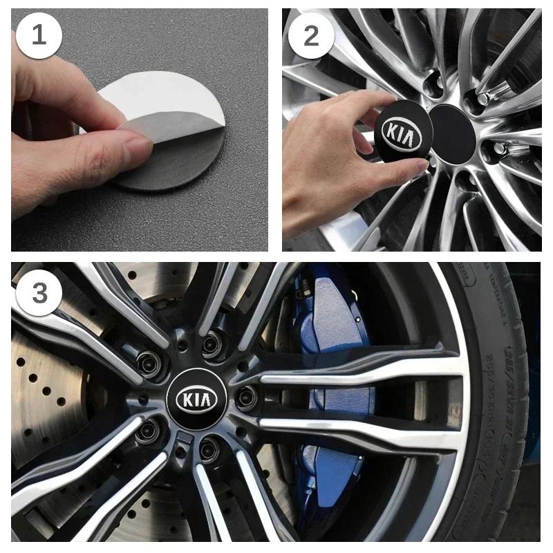 56mm Car Wheel Center Hubcap Sticker Logo Accessory for Kia Sportage Ceed Picanto Rio ProCeed Niro 5 3 4 K7 K5 K8 K3 Ray K9 NI5