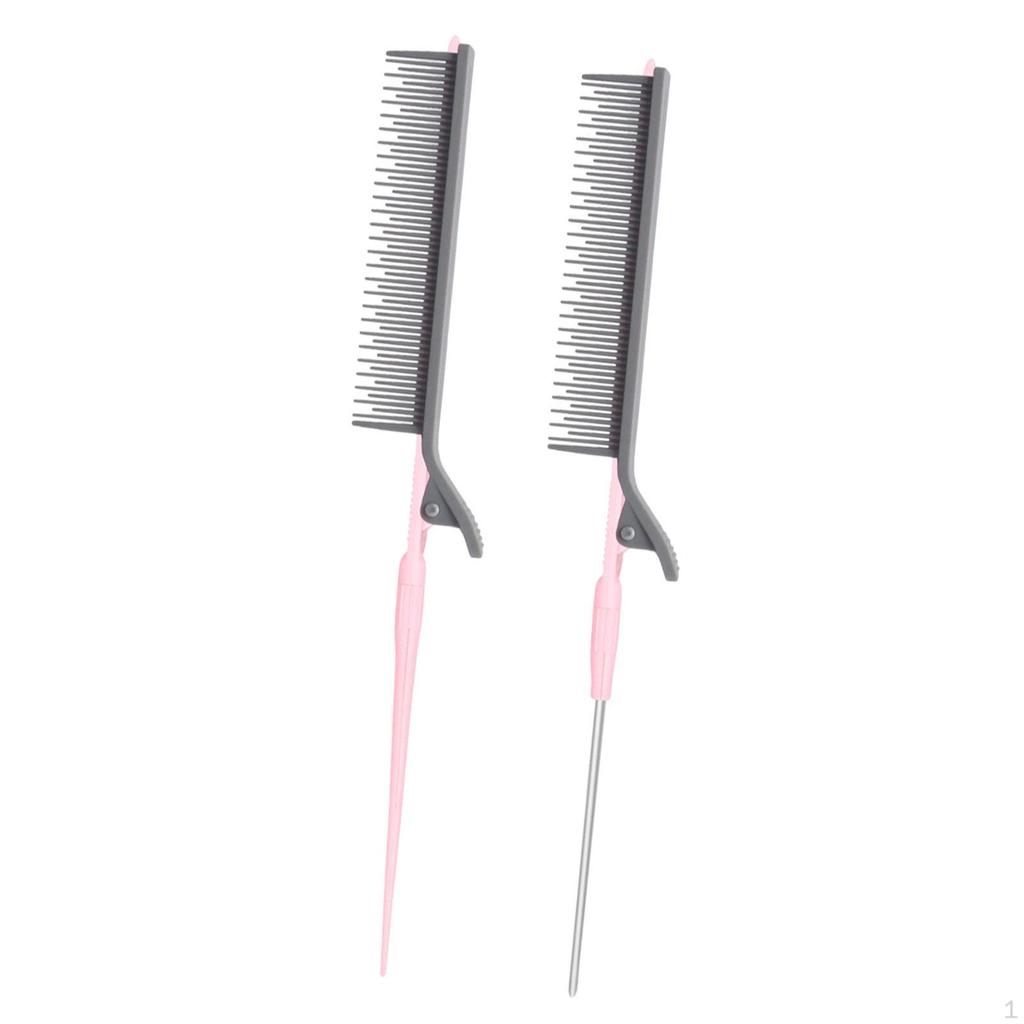 Clip Tail Comb, Heat Resistant, Precision Highlighting in for Evening Hair Styling,
