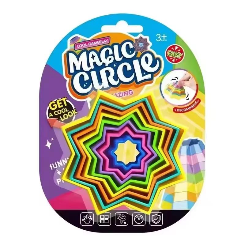 3D Spiral Illusion Magic Star Fidget Stress Relief For Anxiety Autism Sensory Toys Adults Children Juguetes Antiestrs Novedosos